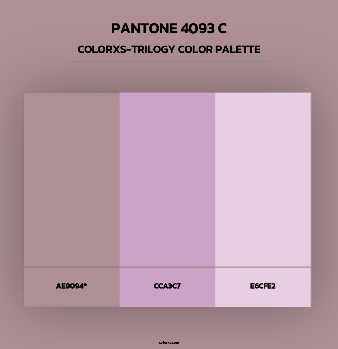 PANTONE 4093 C - Colorxs Trilogy Palette