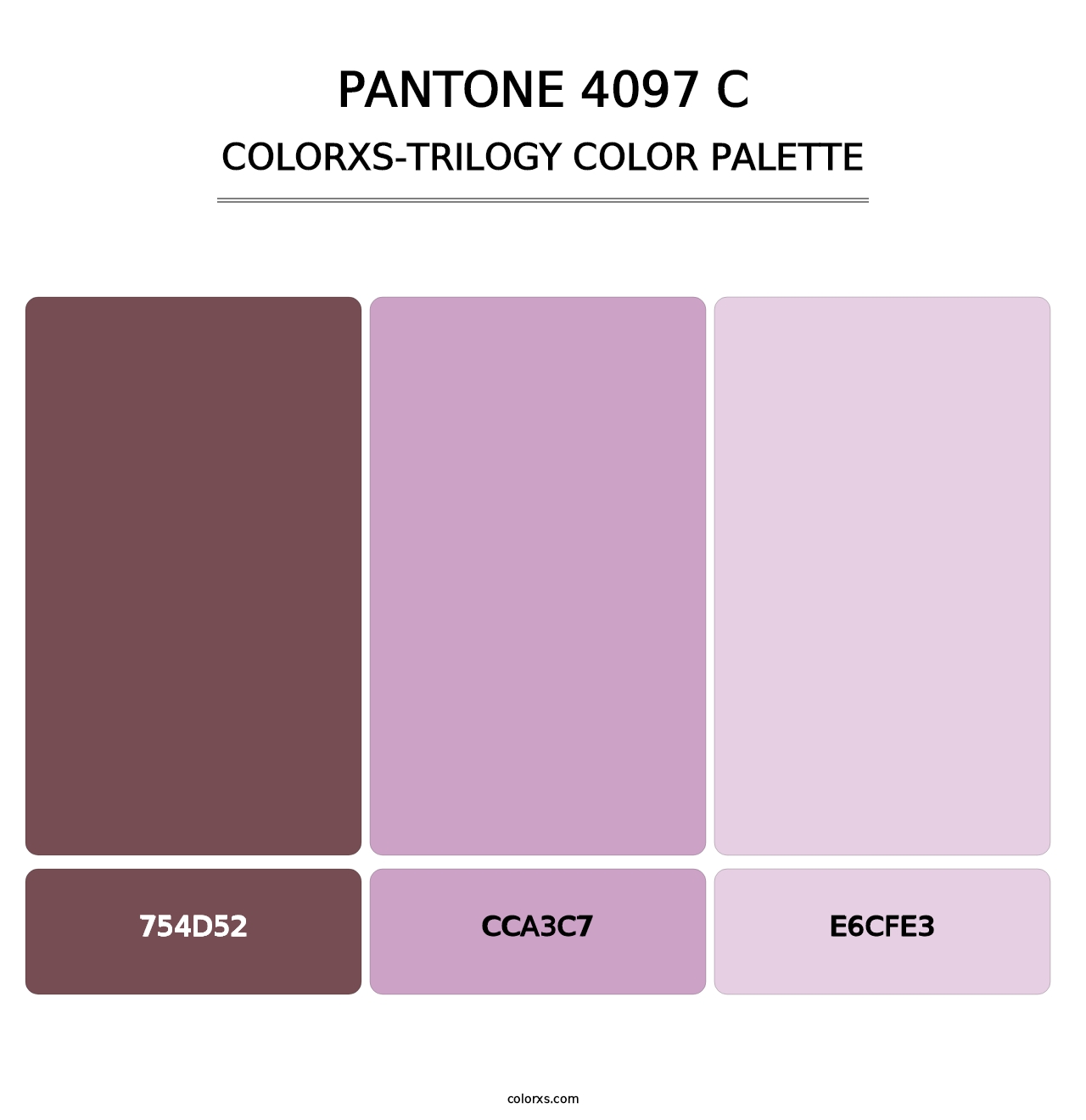 PANTONE 4097 C - Colorxs Trilogy Palette