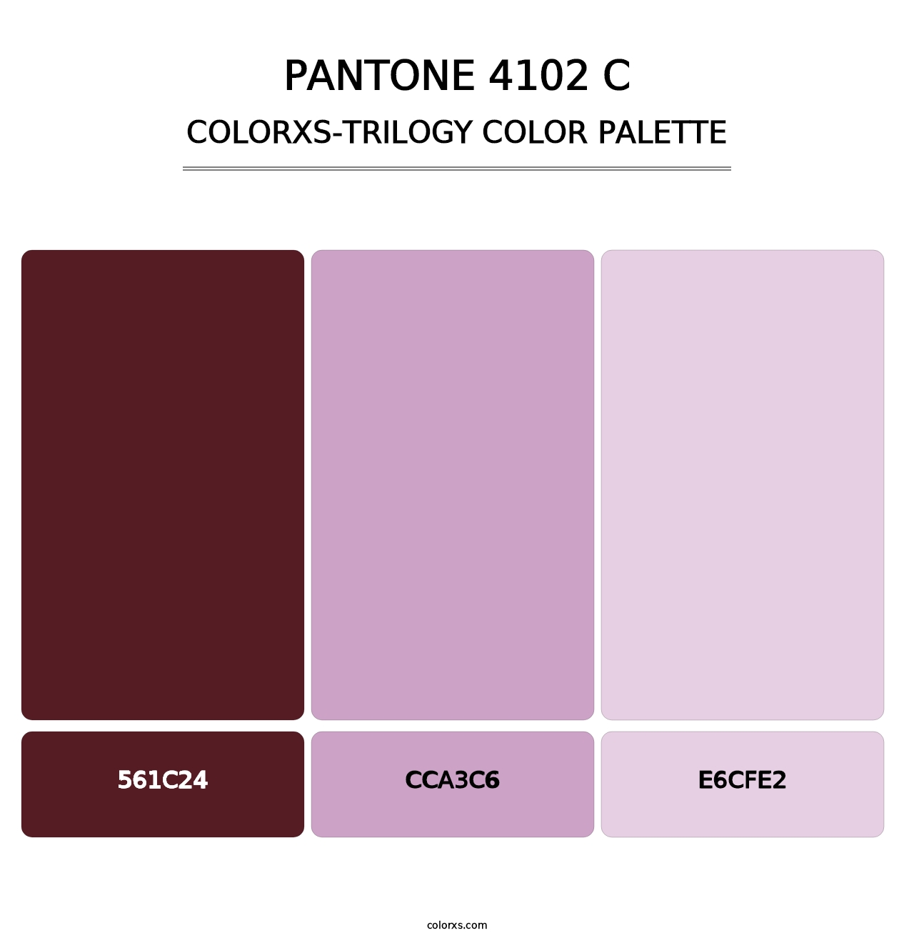 PANTONE 4102 C - Colorxs Trilogy Palette