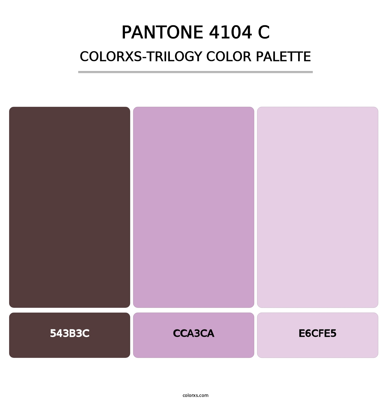 PANTONE 4104 C - Colorxs Trilogy Palette