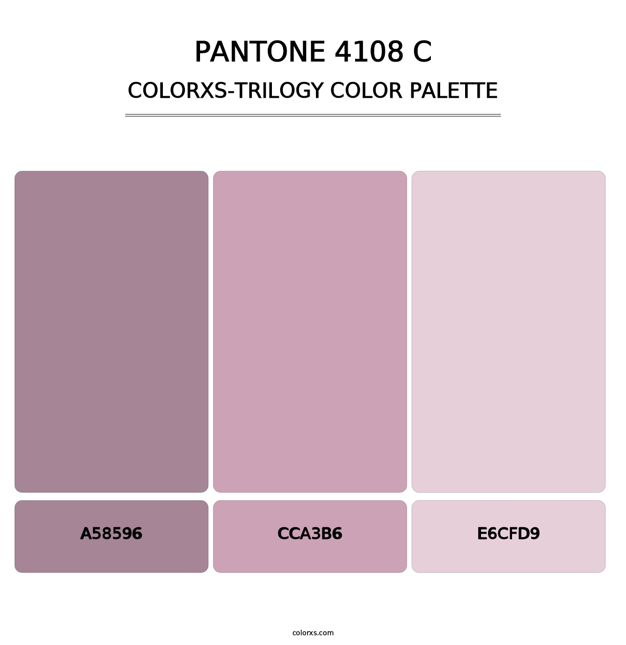 PANTONE 4108 C - Colorxs Trilogy Palette