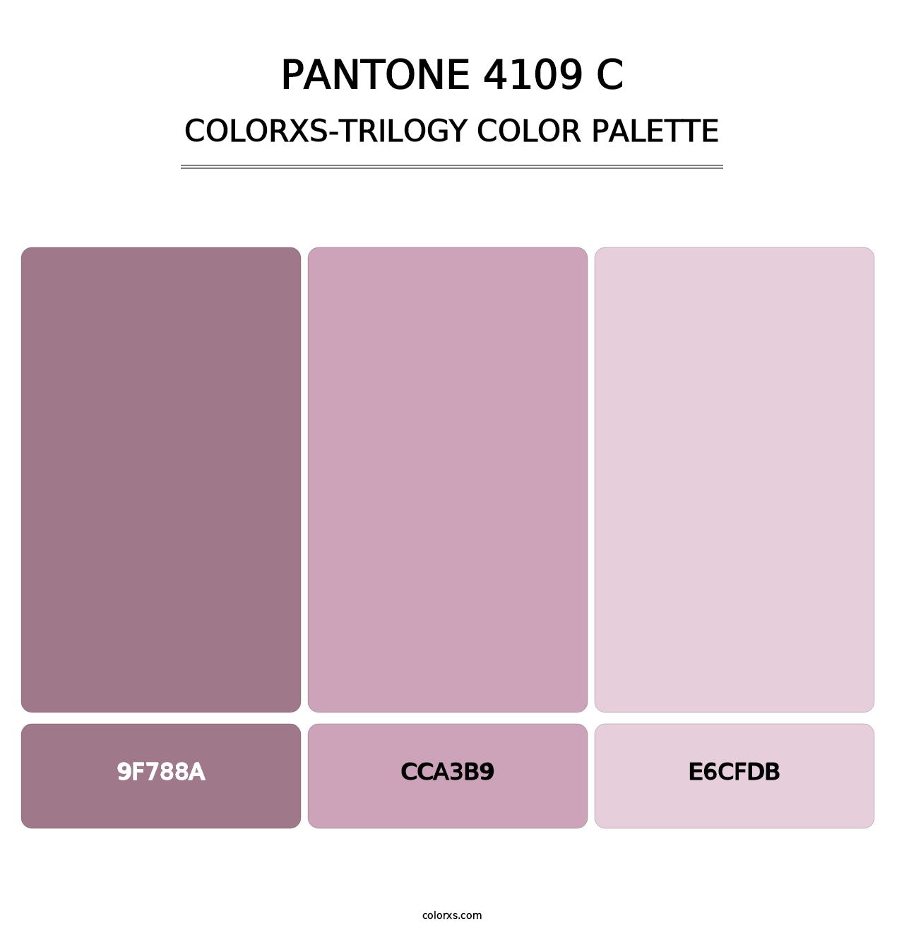 PANTONE 4109 C - Colorxs Trilogy Palette