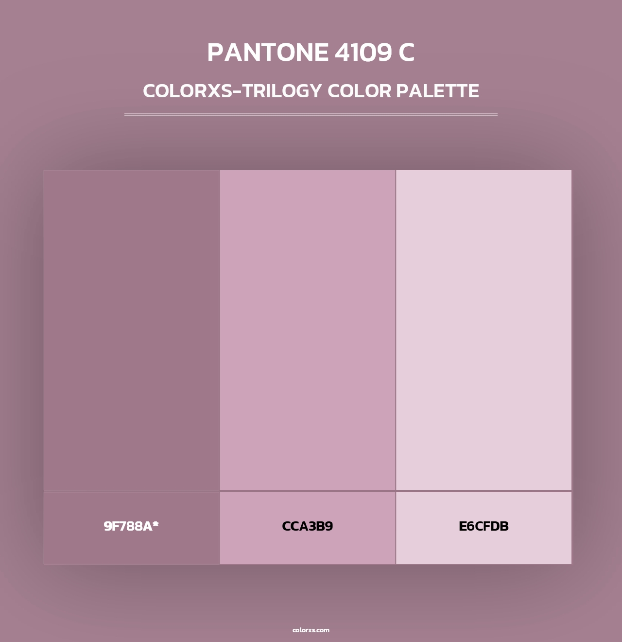 PANTONE 4109 C - Colorxs Trilogy Palette