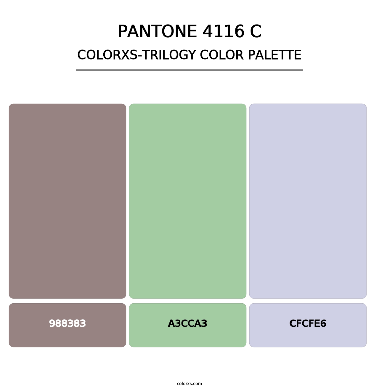PANTONE 4116 C - Colorxs Trilogy Palette