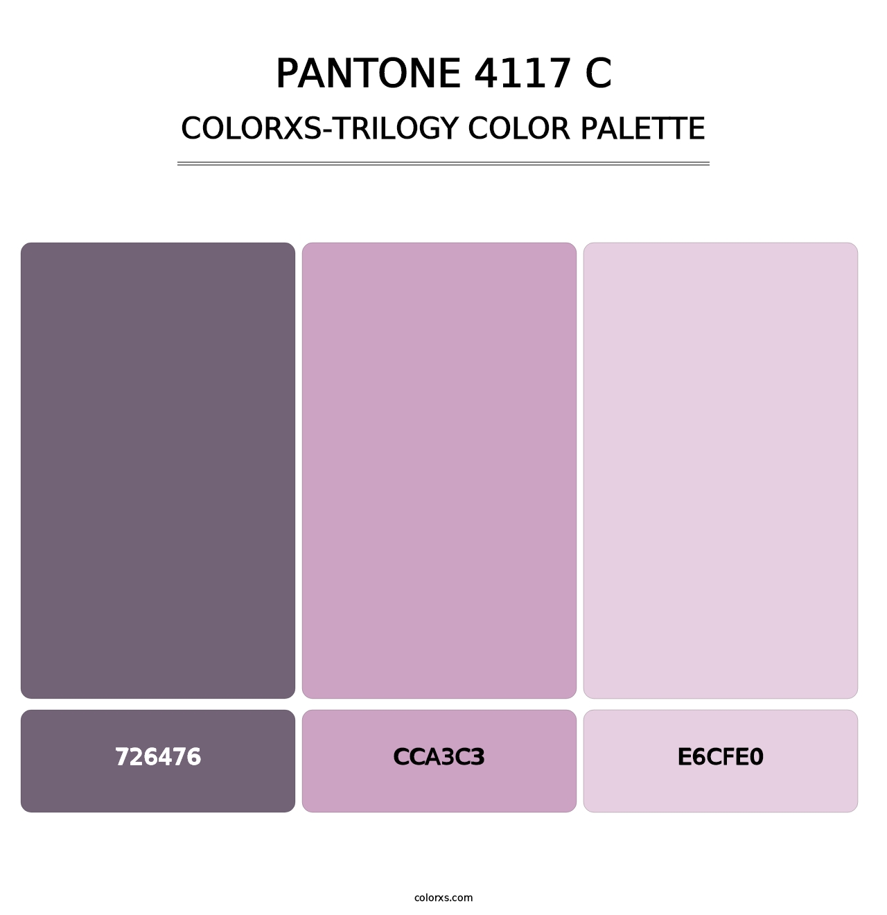 PANTONE 4117 C - Colorxs Trilogy Palette