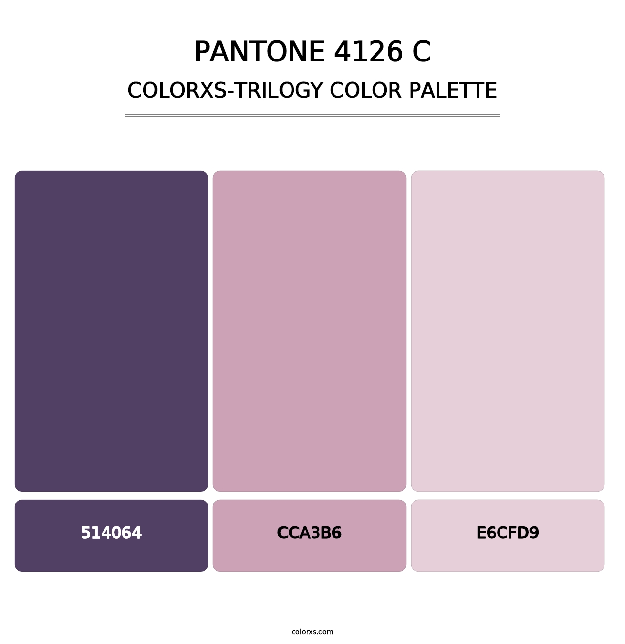 PANTONE 4126 C - Colorxs Trilogy Palette