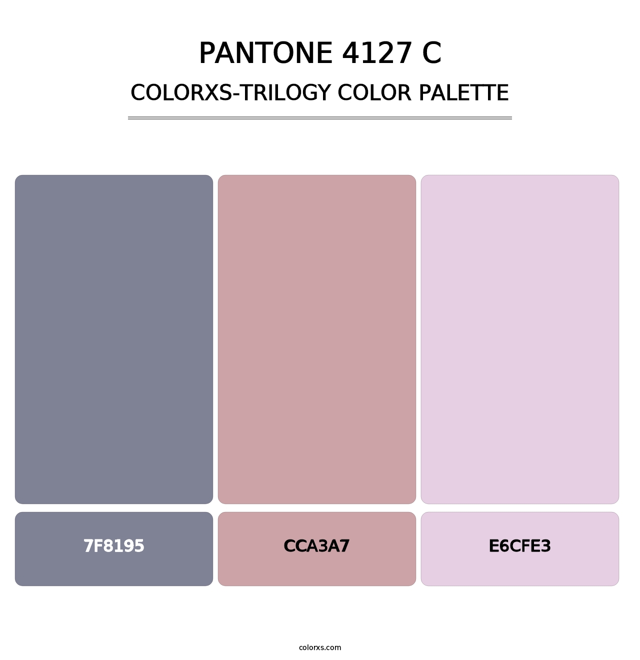 PANTONE 4127 C - Colorxs Trilogy Palette