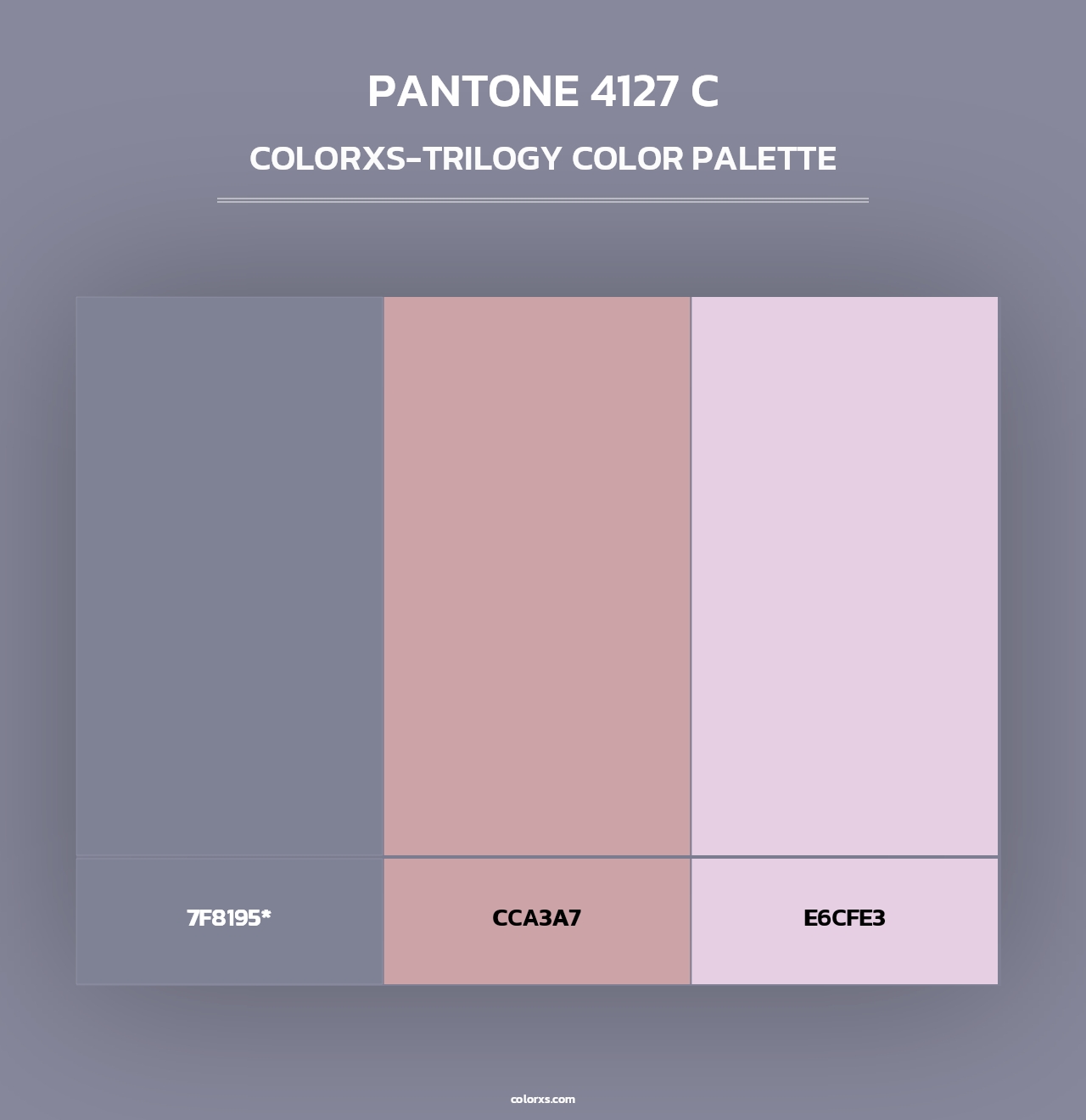 PANTONE 4127 C - Colorxs Trilogy Palette