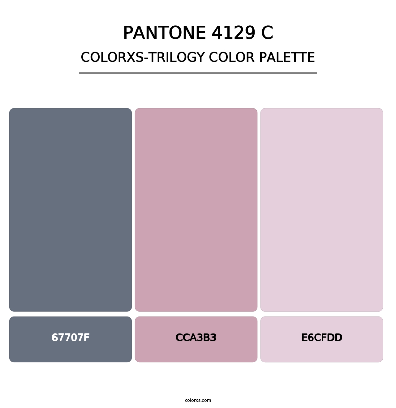 PANTONE 4129 C - Colorxs Trilogy Palette
