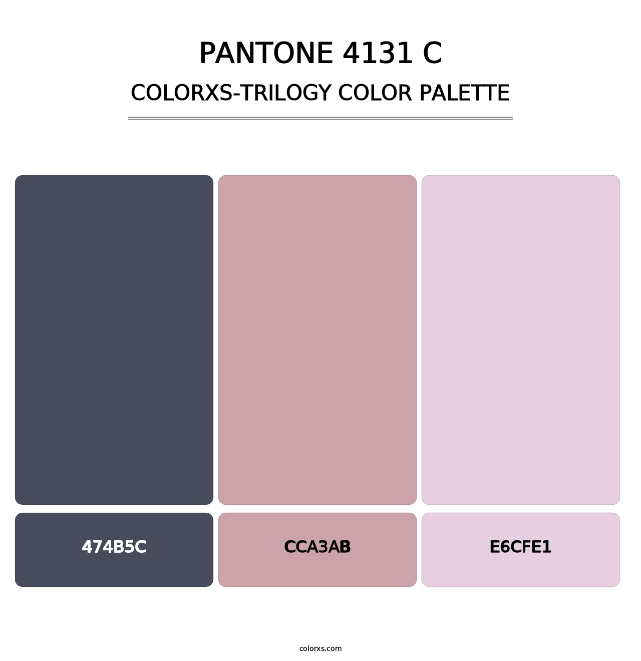 PANTONE 4131 C - Colorxs Trilogy Palette