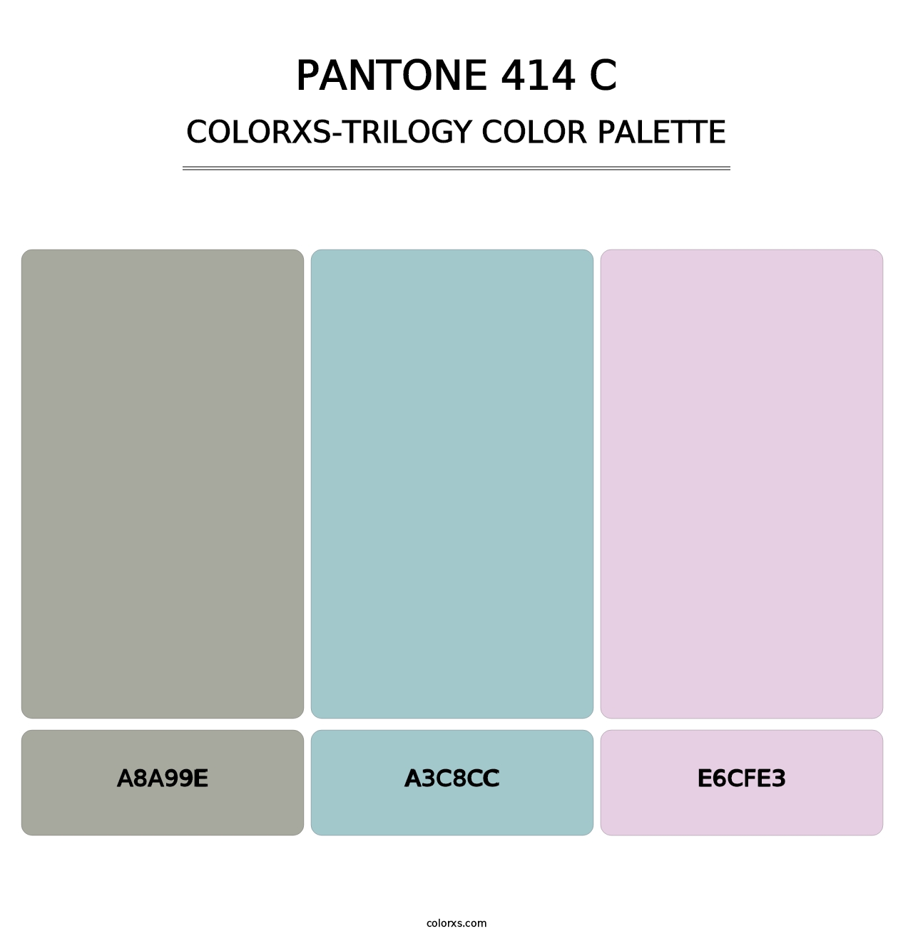 PANTONE 414 C - Colorxs Trilogy Palette
