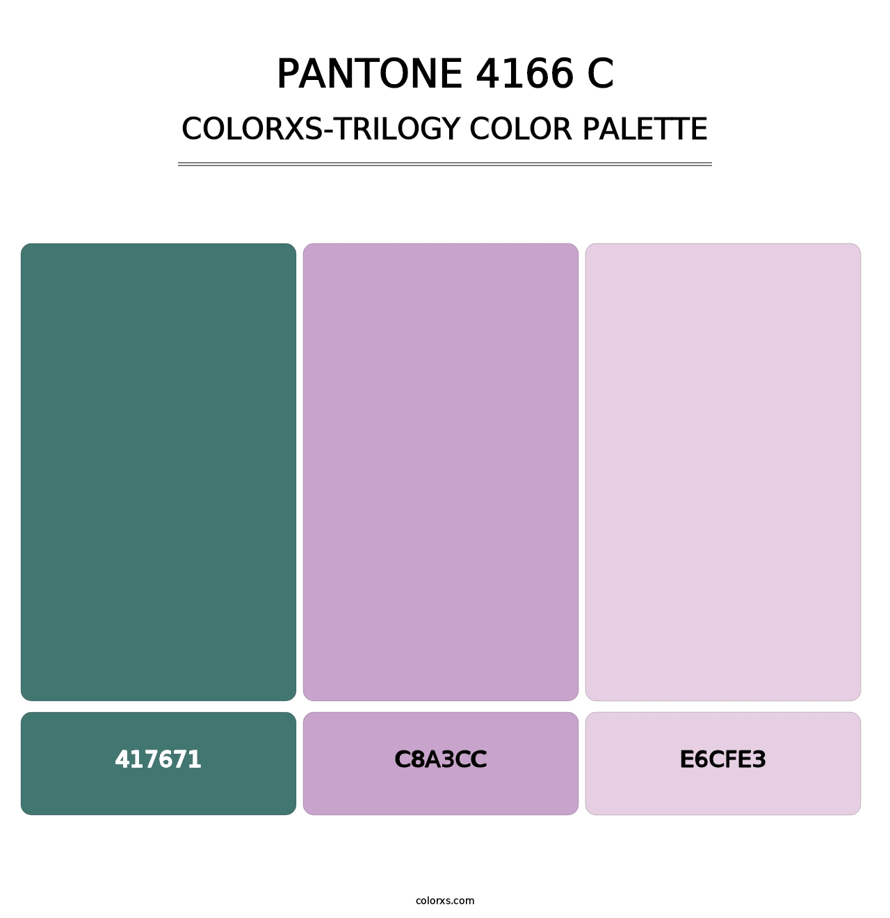 PANTONE 4166 C - Colorxs Trilogy Palette