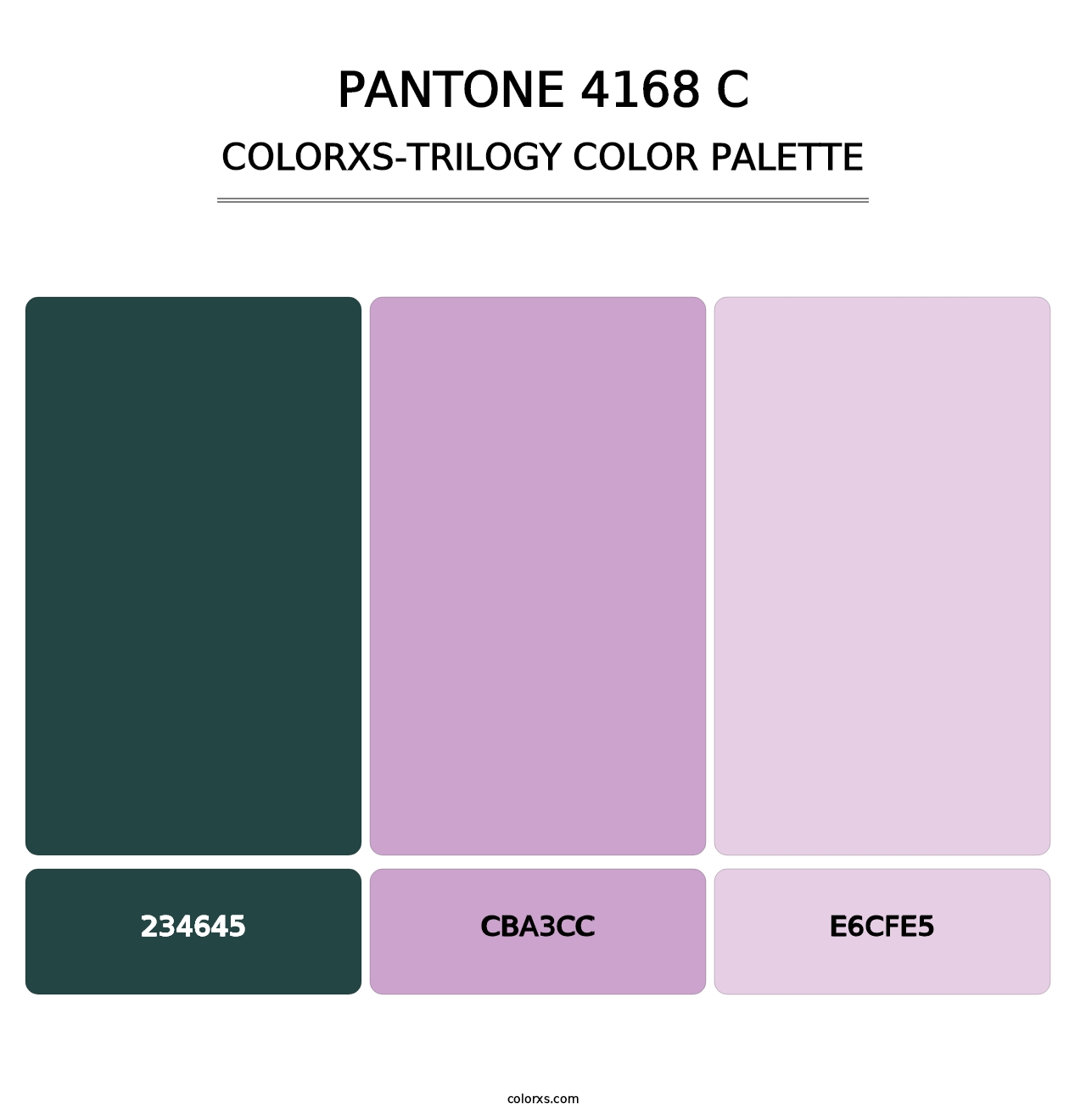 PANTONE 4168 C - Colorxs Trilogy Palette