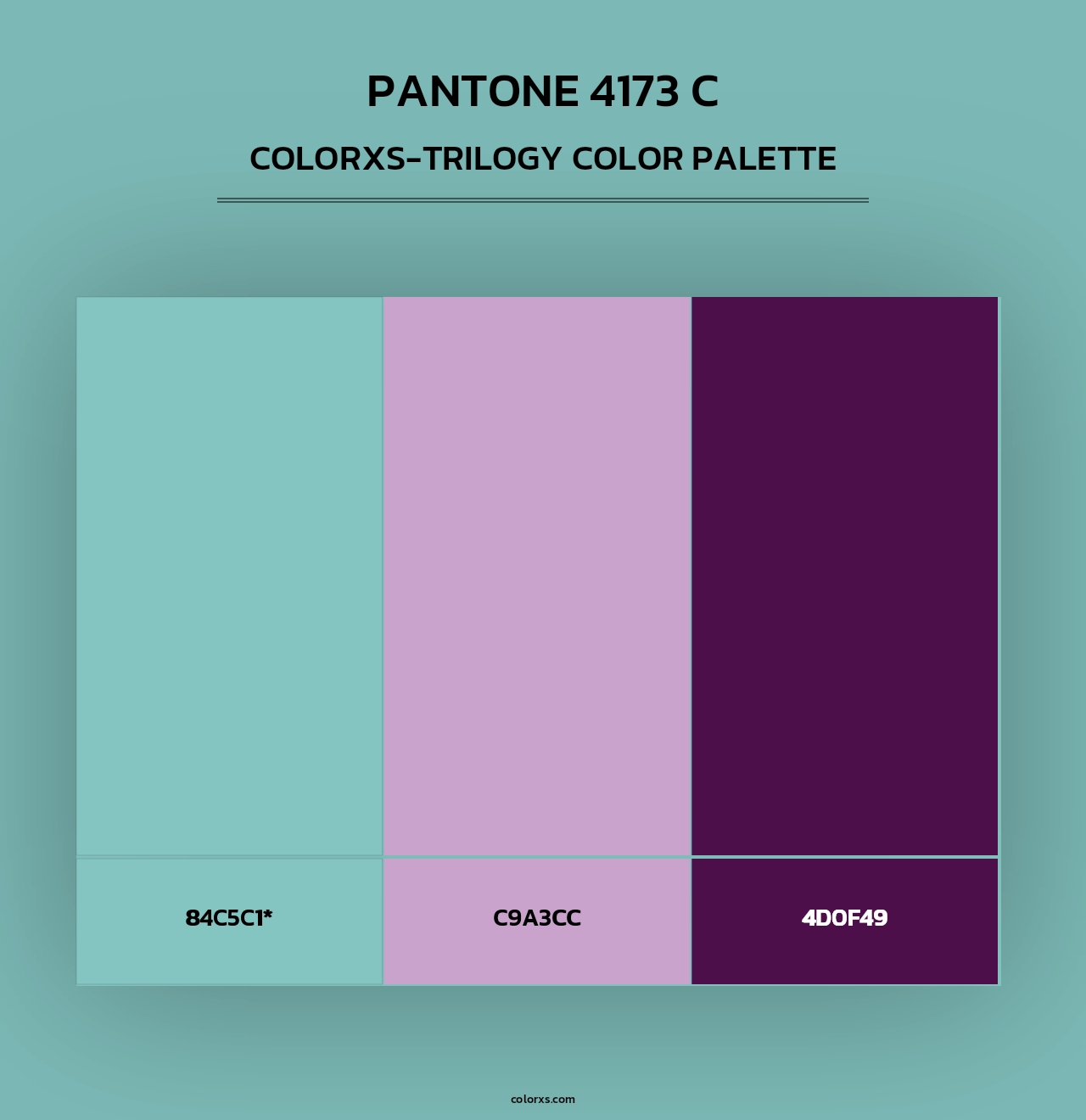 PANTONE 4173 C - Colorxs Trilogy Palette