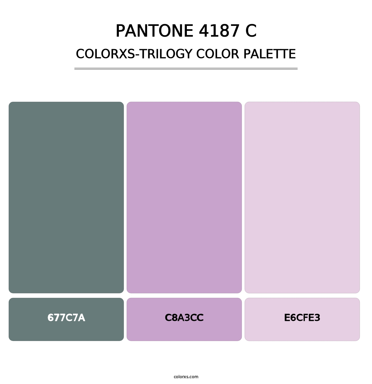 PANTONE 4187 C - Colorxs Trilogy Palette
