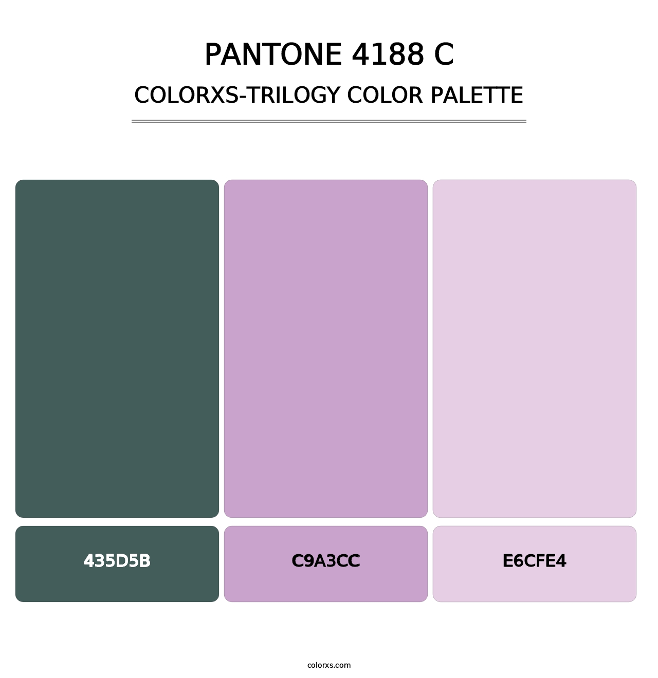 PANTONE 4188 C - Colorxs Trilogy Palette