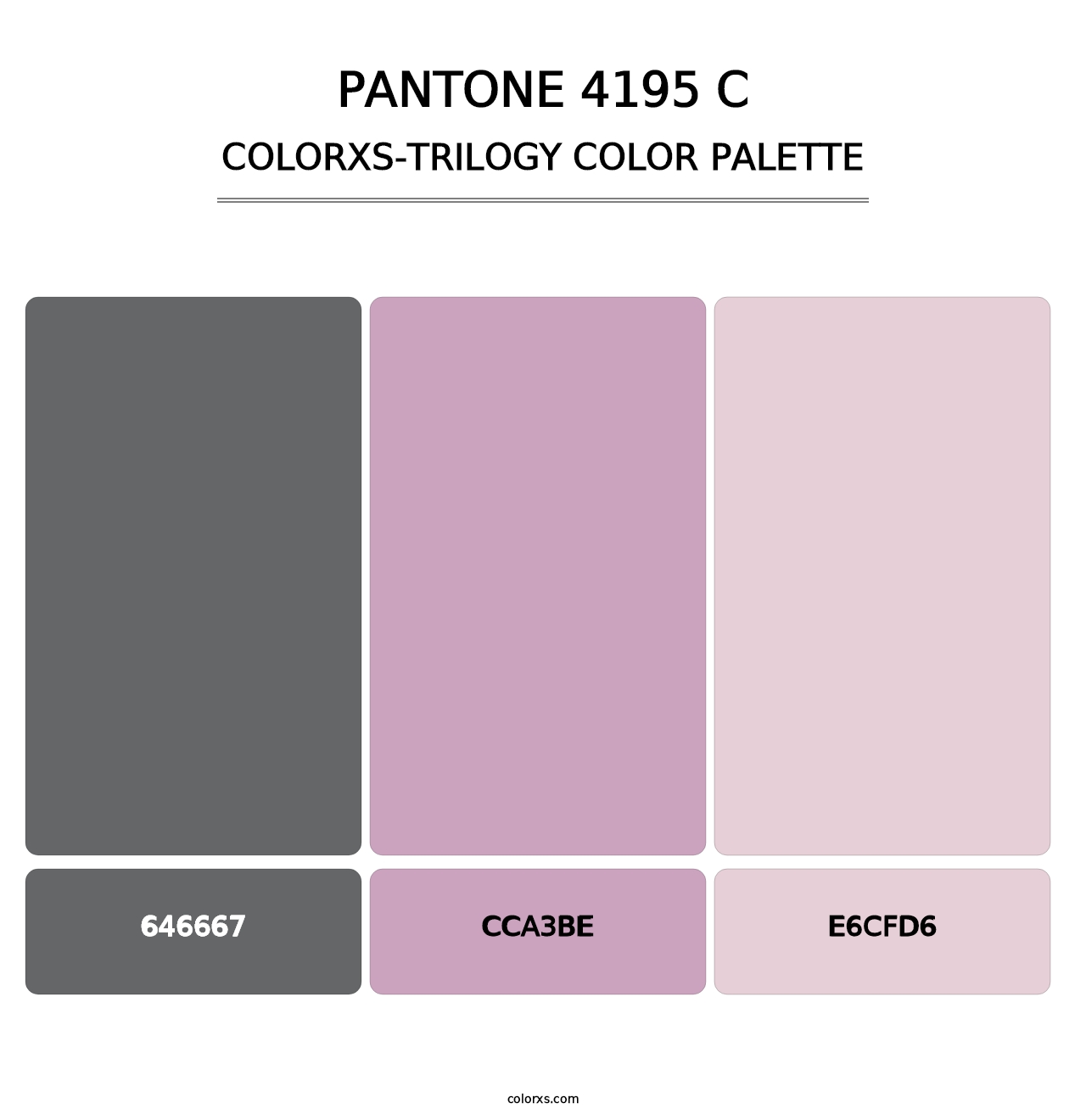 PANTONE 4195 C - Colorxs Trilogy Palette