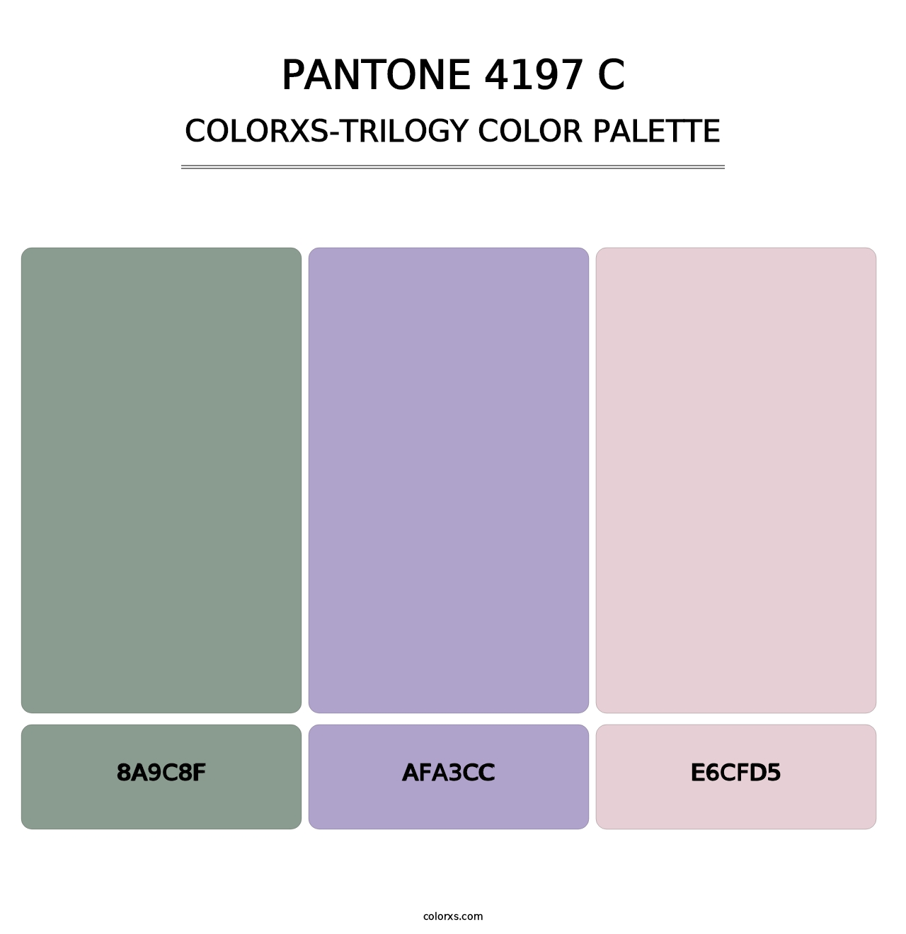 PANTONE 4197 C - Colorxs Trilogy Palette
