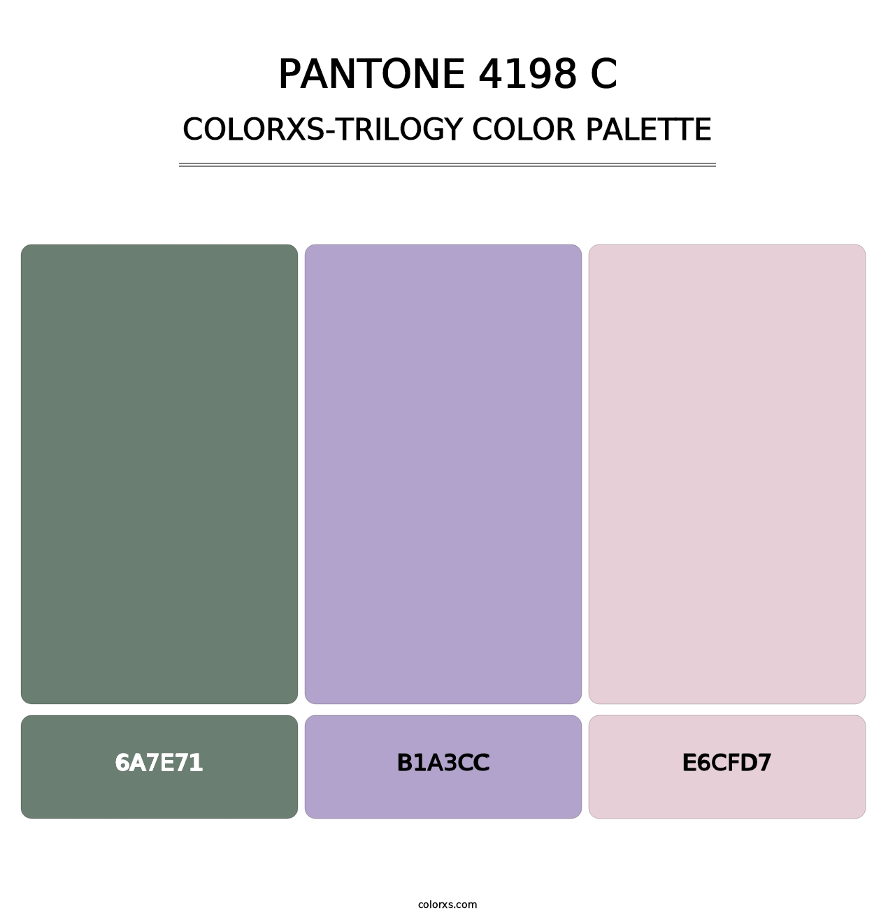 PANTONE 4198 C - Colorxs Trilogy Palette