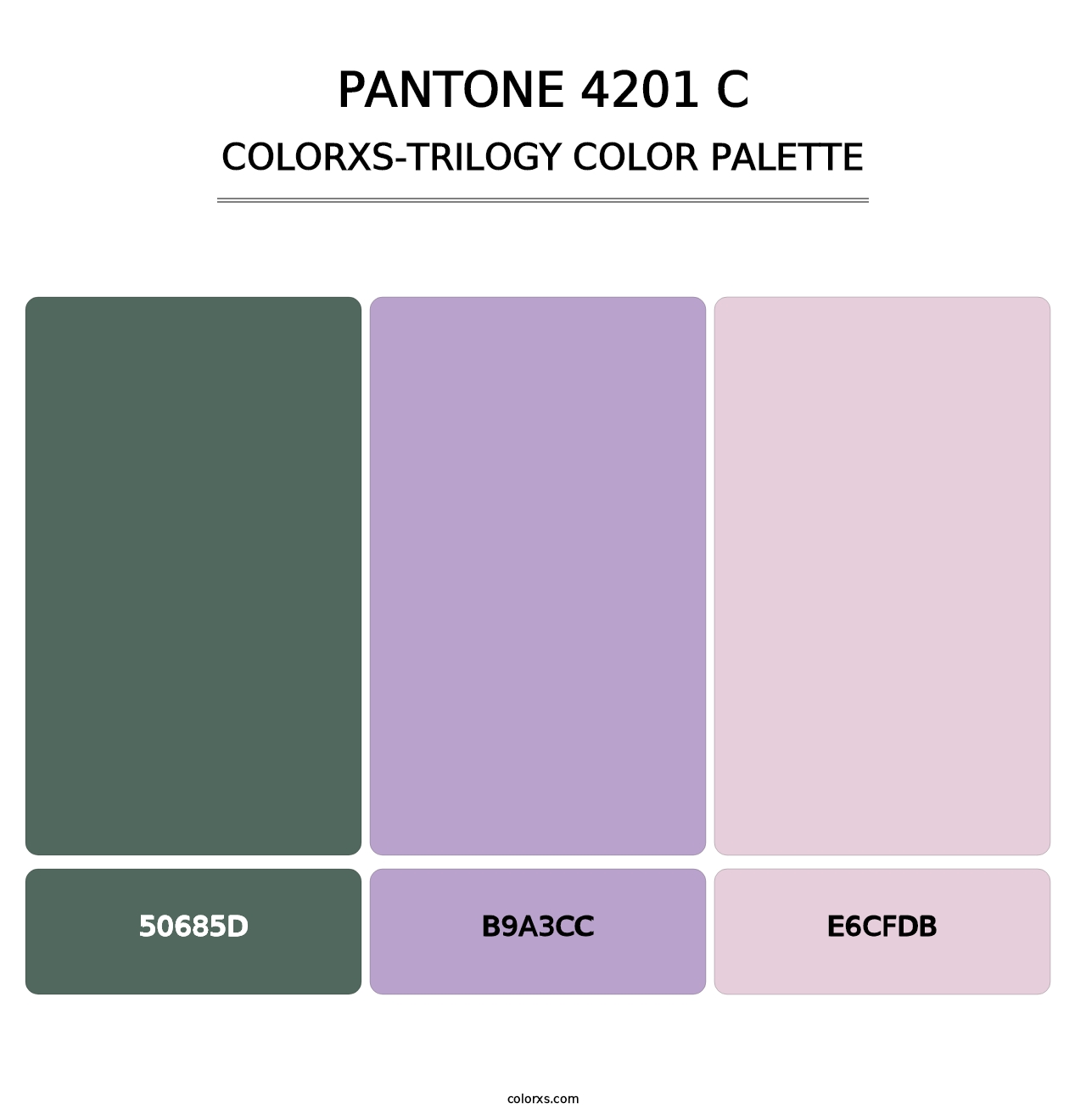 PANTONE 4201 C - Colorxs Trilogy Palette