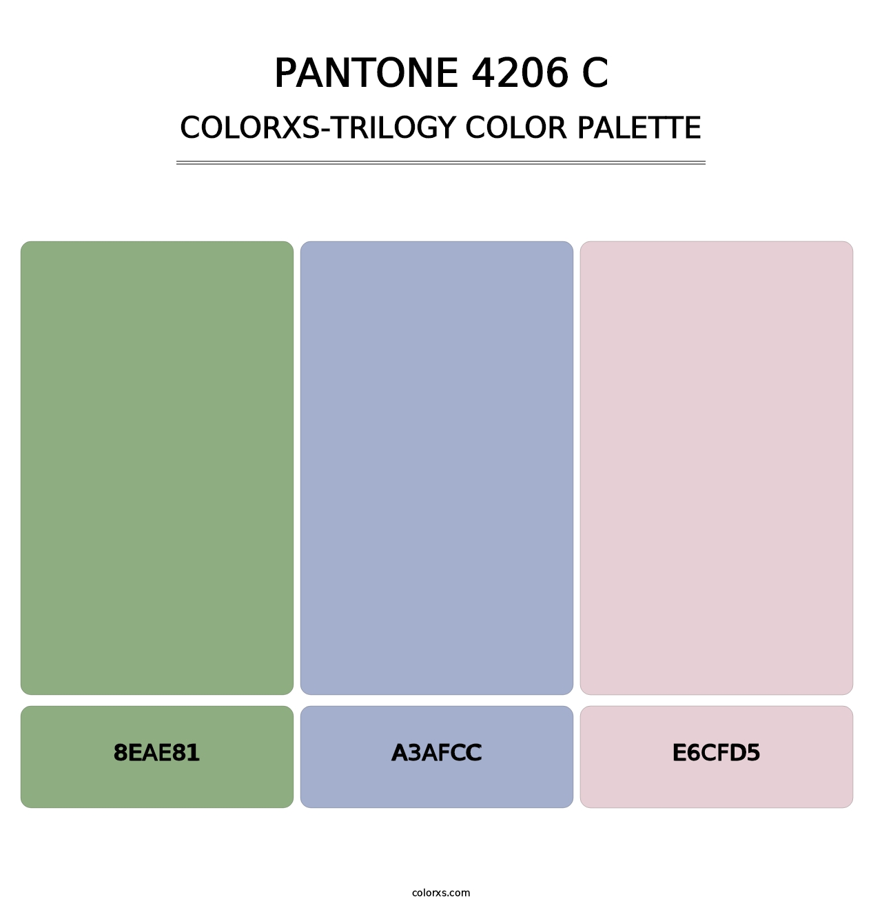 PANTONE 4206 C - Colorxs Trilogy Palette