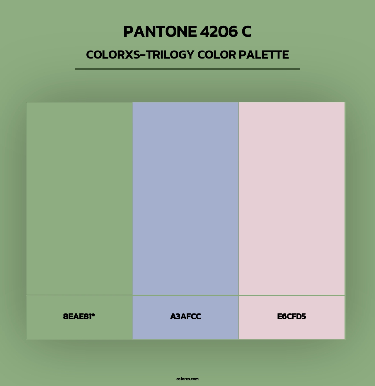 PANTONE 4206 C - Colorxs Trilogy Palette