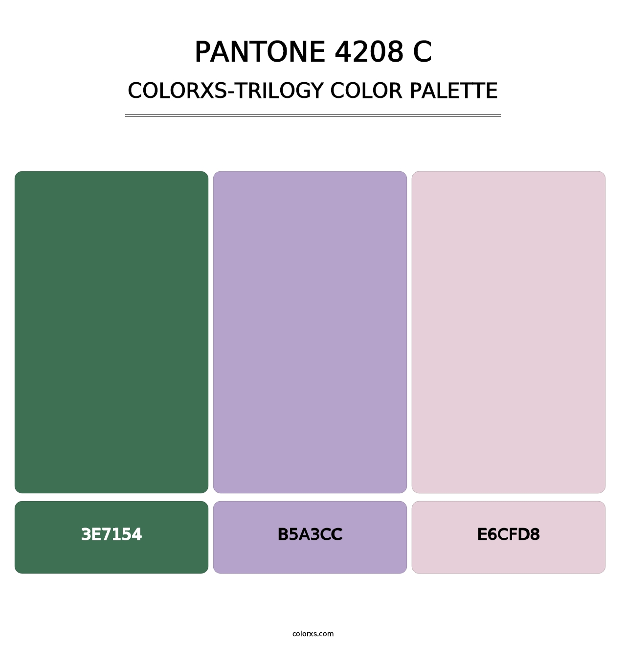 PANTONE 4208 C - Colorxs Trilogy Palette