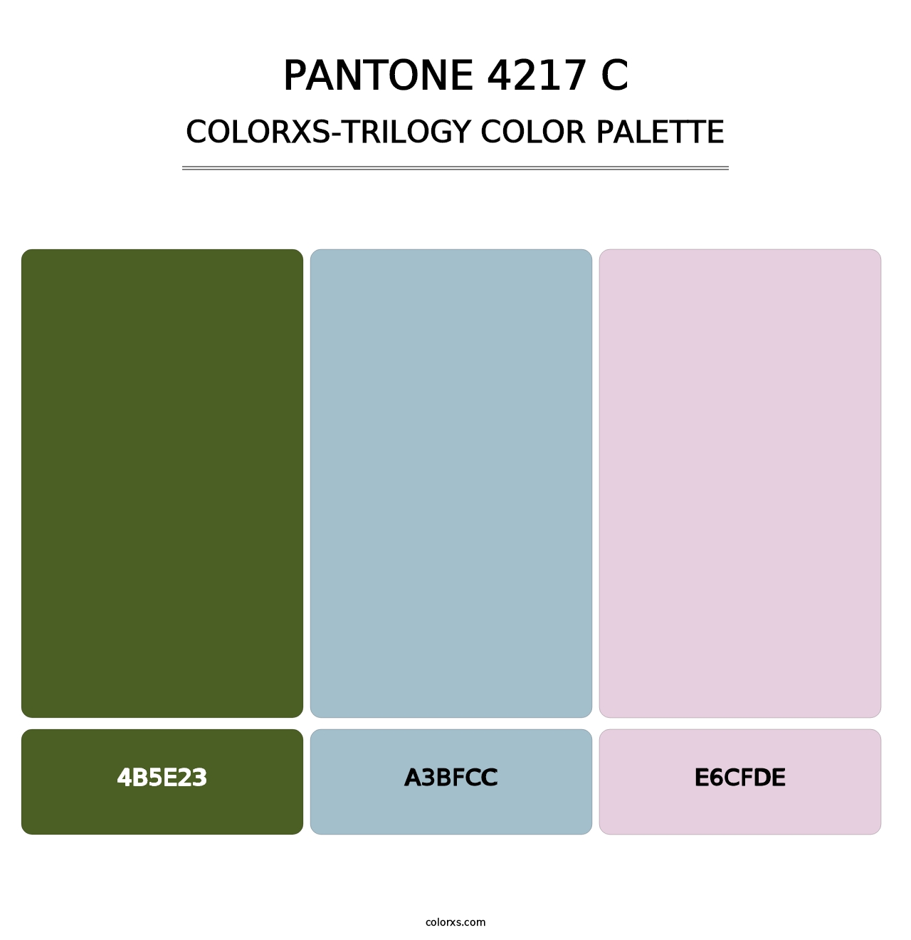 PANTONE 4217 C - Colorxs Trilogy Palette