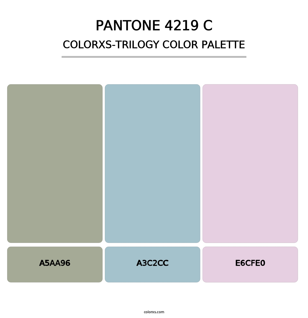 PANTONE 4219 C - Colorxs Trilogy Palette