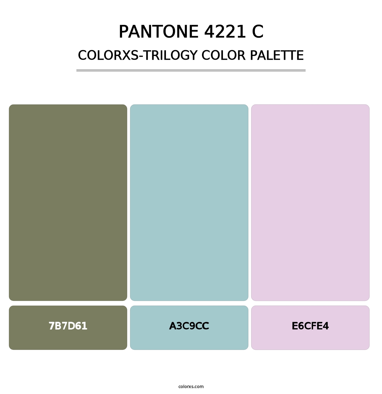 PANTONE 4221 C - Colorxs Trilogy Palette