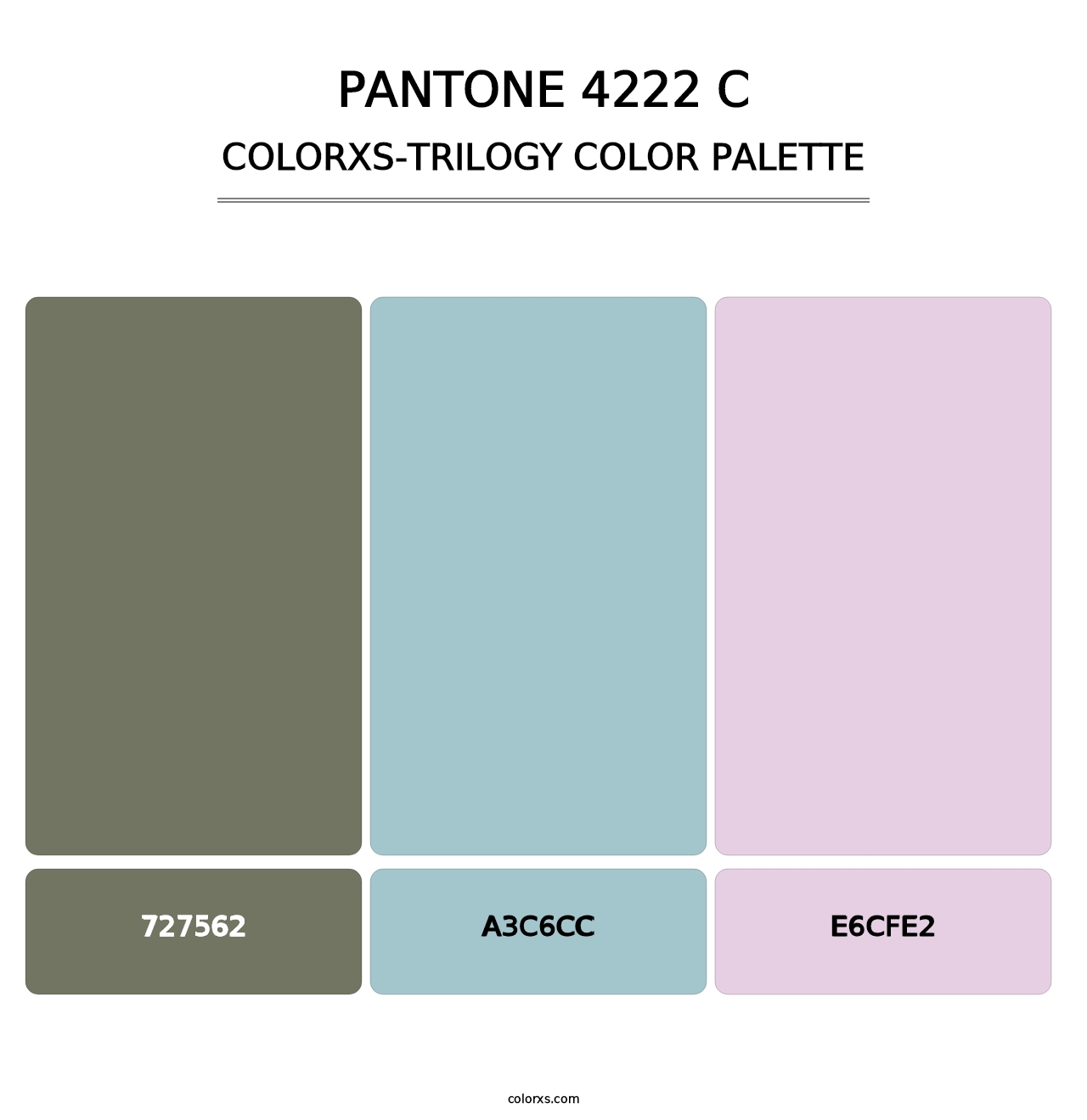 PANTONE 4222 C - Colorxs Trilogy Palette