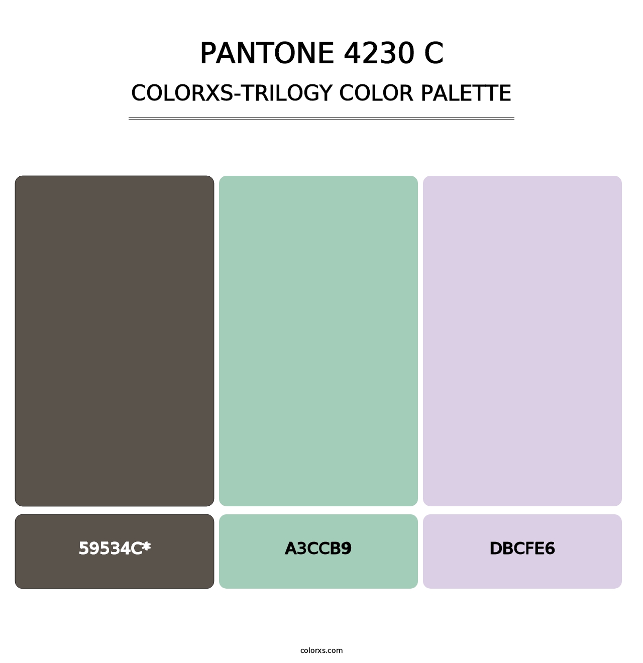 PANTONE 4230 C - Colorxs Trilogy Palette