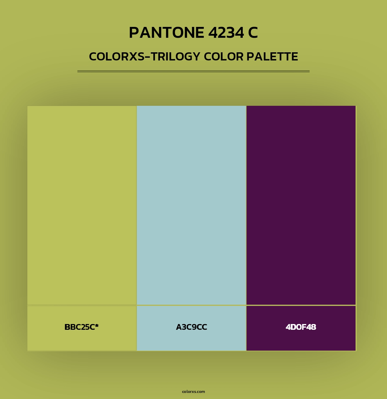 PANTONE 4234 C - Colorxs Trilogy Palette