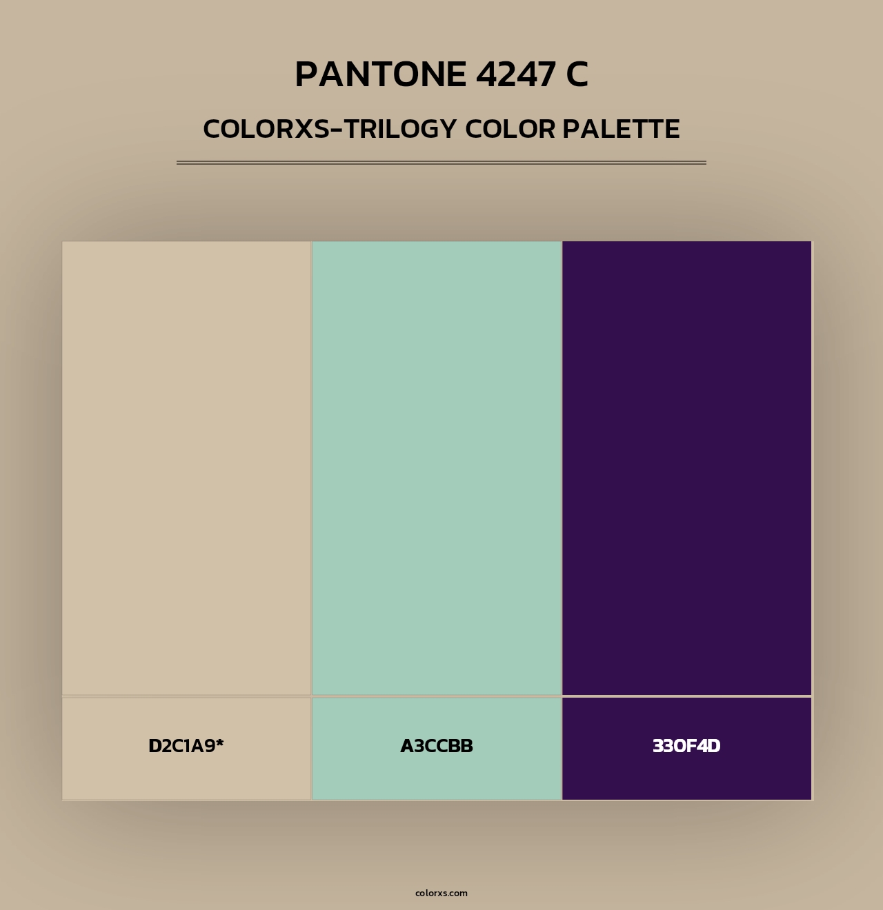 PANTONE 4247 C - Colorxs Trilogy Palette