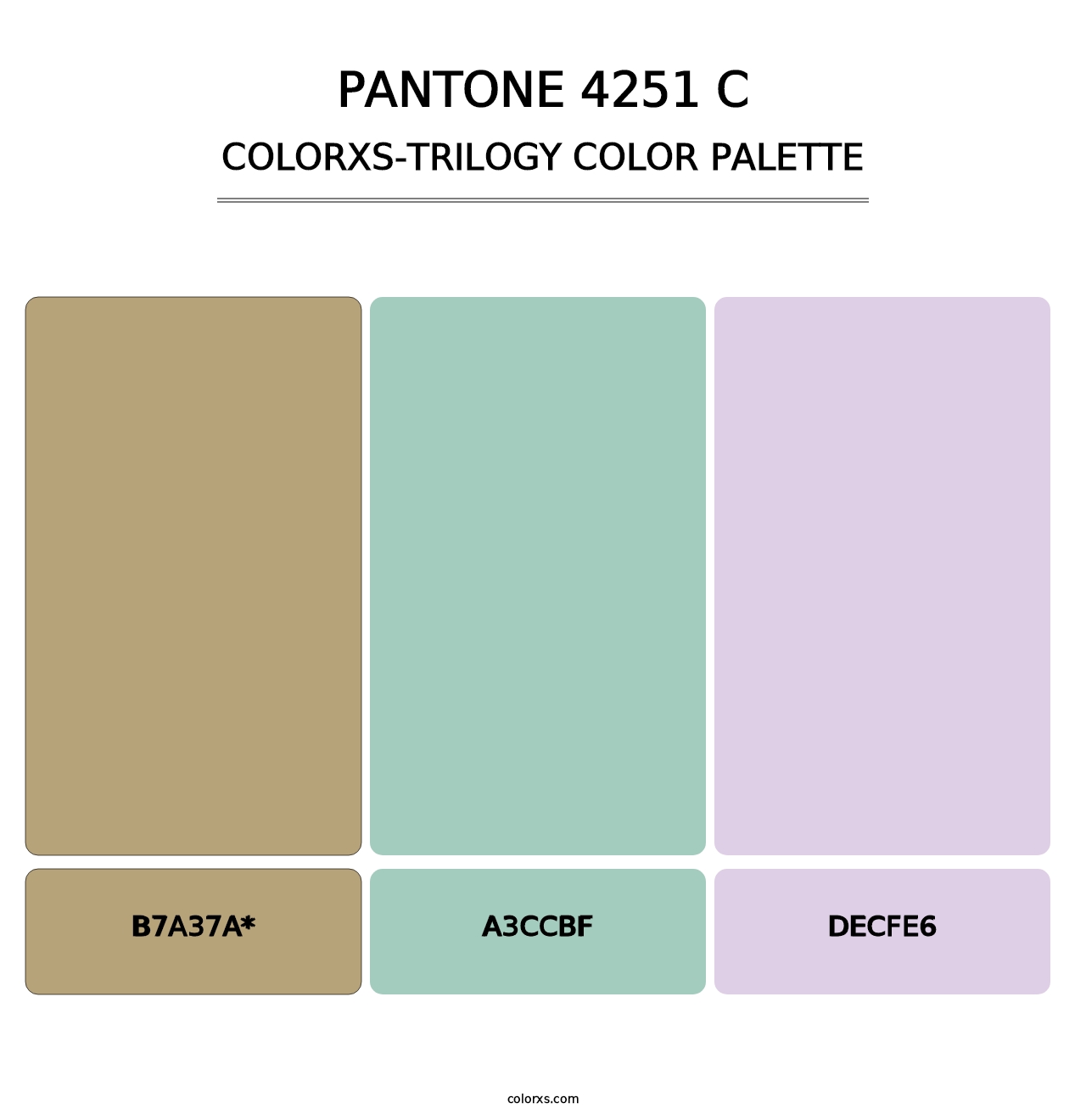 PANTONE 4251 C - Colorxs Trilogy Palette