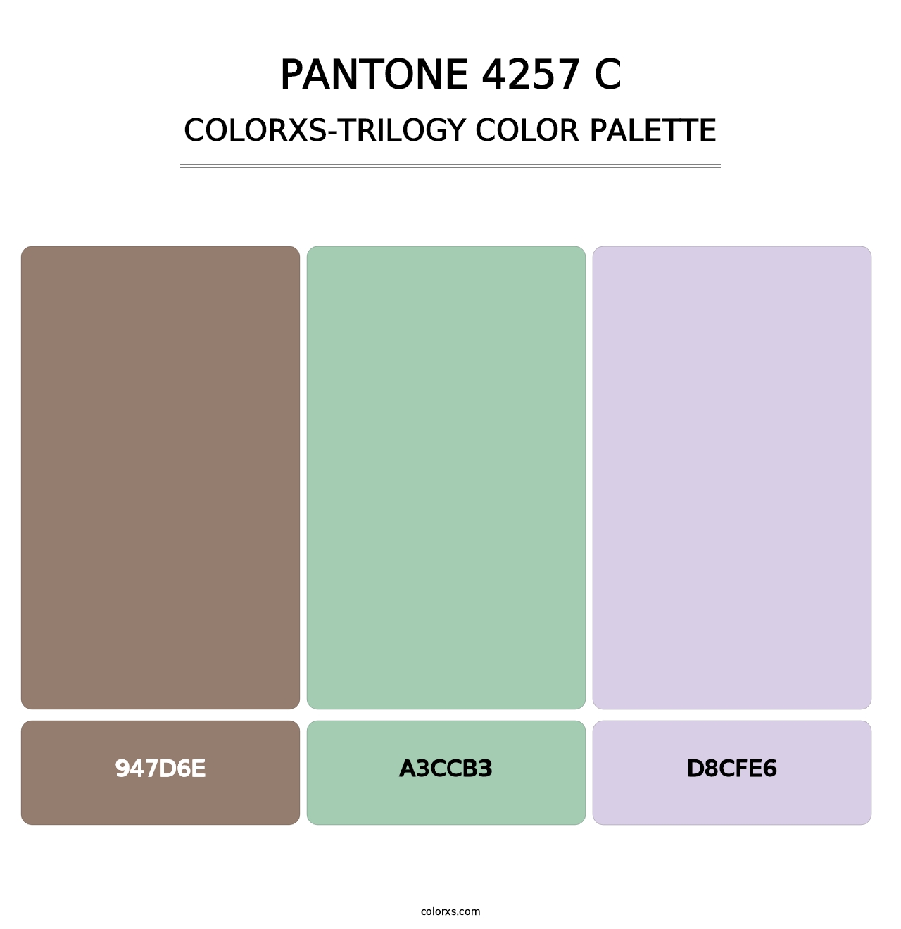 PANTONE 4257 C - Colorxs Trilogy Palette