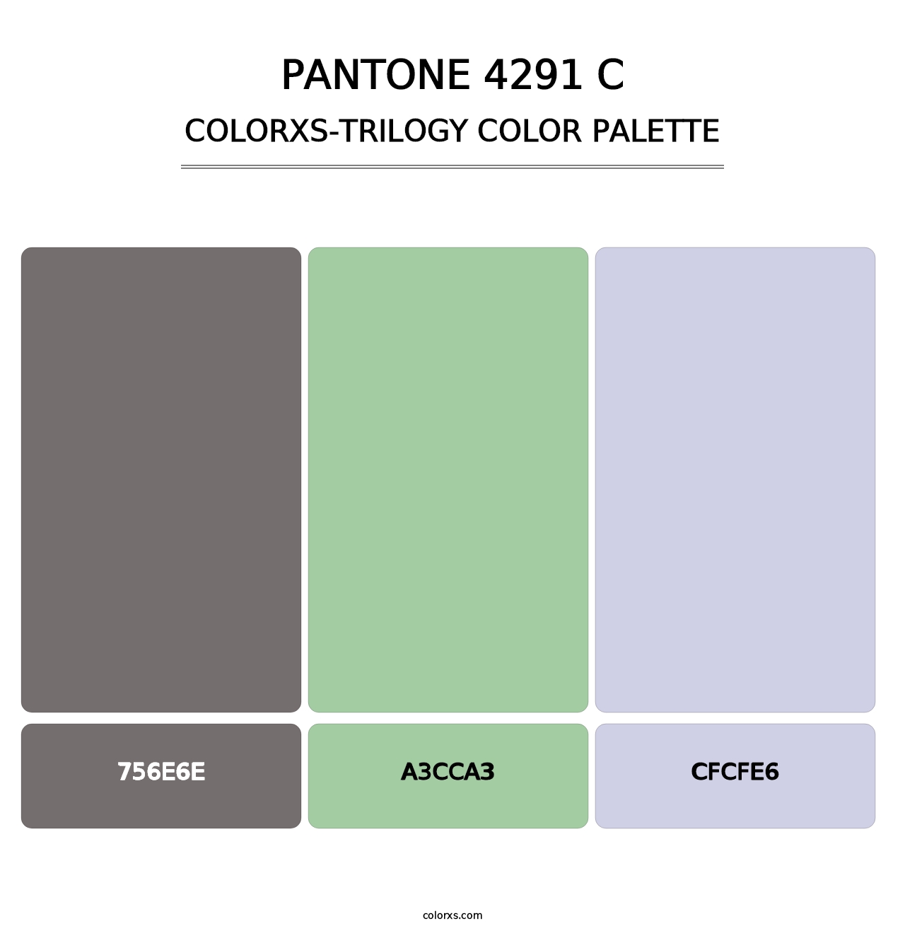PANTONE 4291 C - Colorxs Trilogy Palette