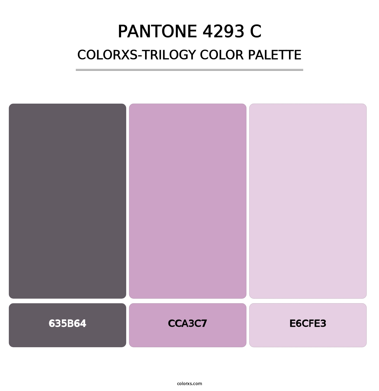 PANTONE 4293 C - Colorxs Trilogy Palette