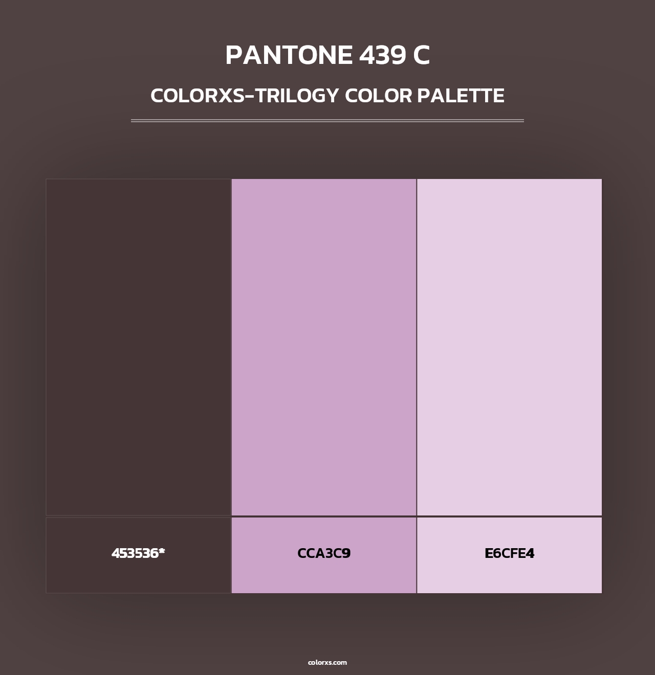 PANTONE 439 C - Colorxs Trilogy Palette