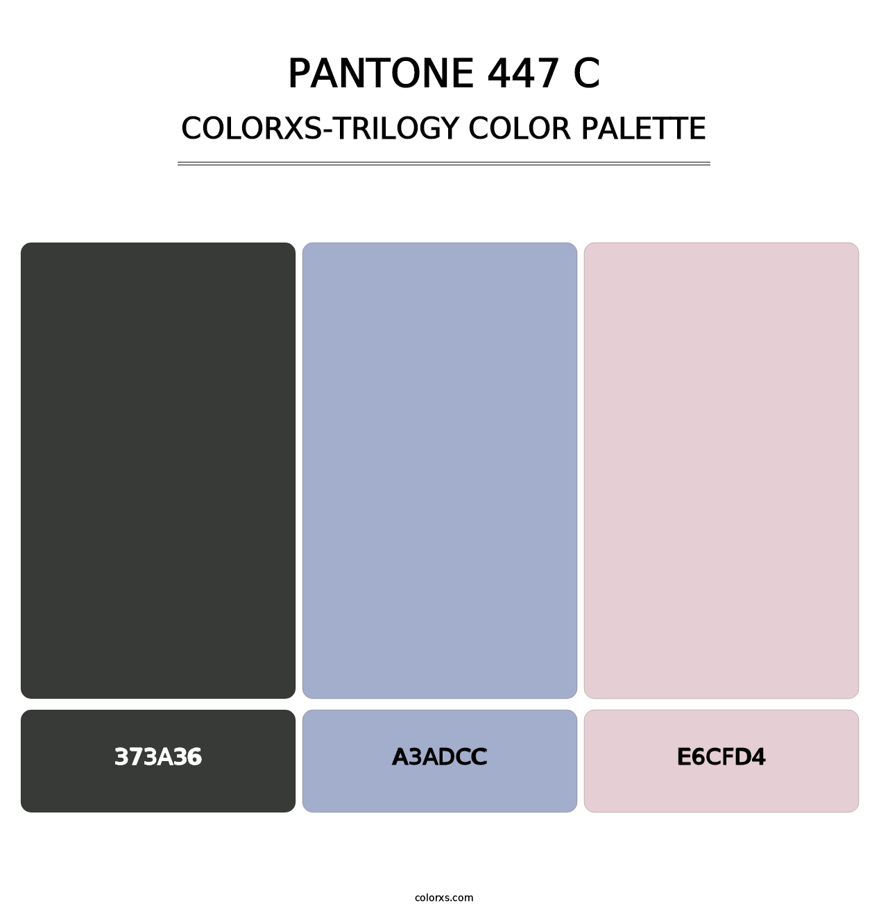 PANTONE 447 C - Colorxs Trilogy Palette