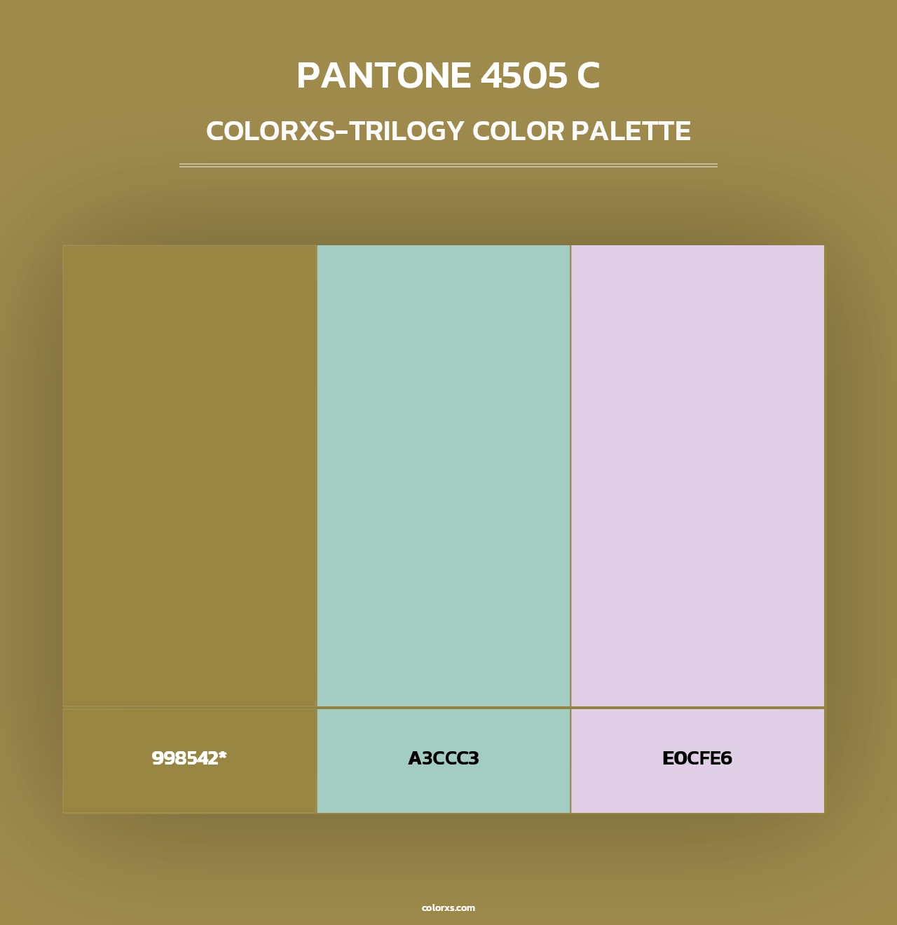 PANTONE 4505 C - Colorxs Trilogy Palette
