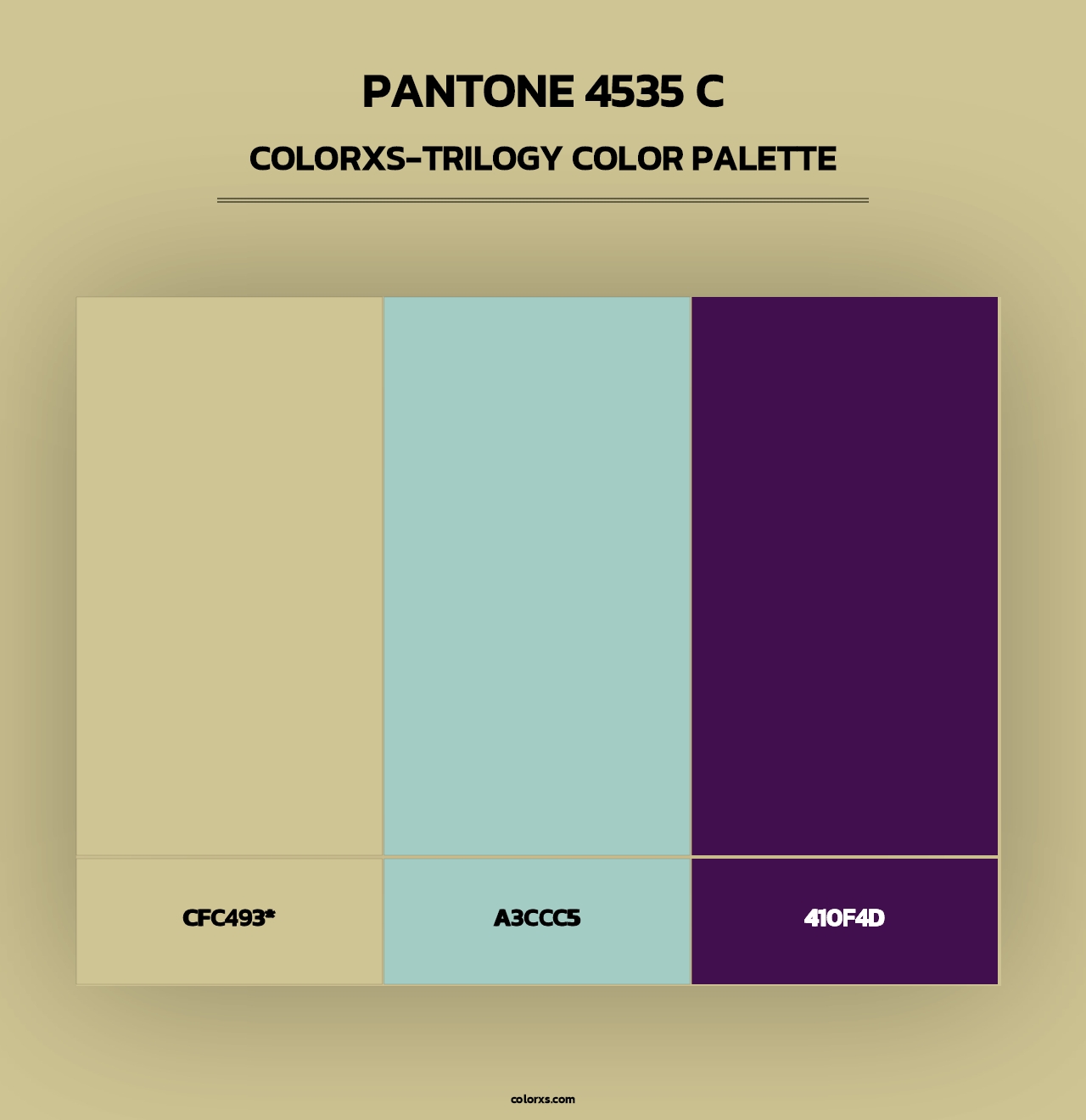 PANTONE 4535 C - Colorxs Trilogy Palette