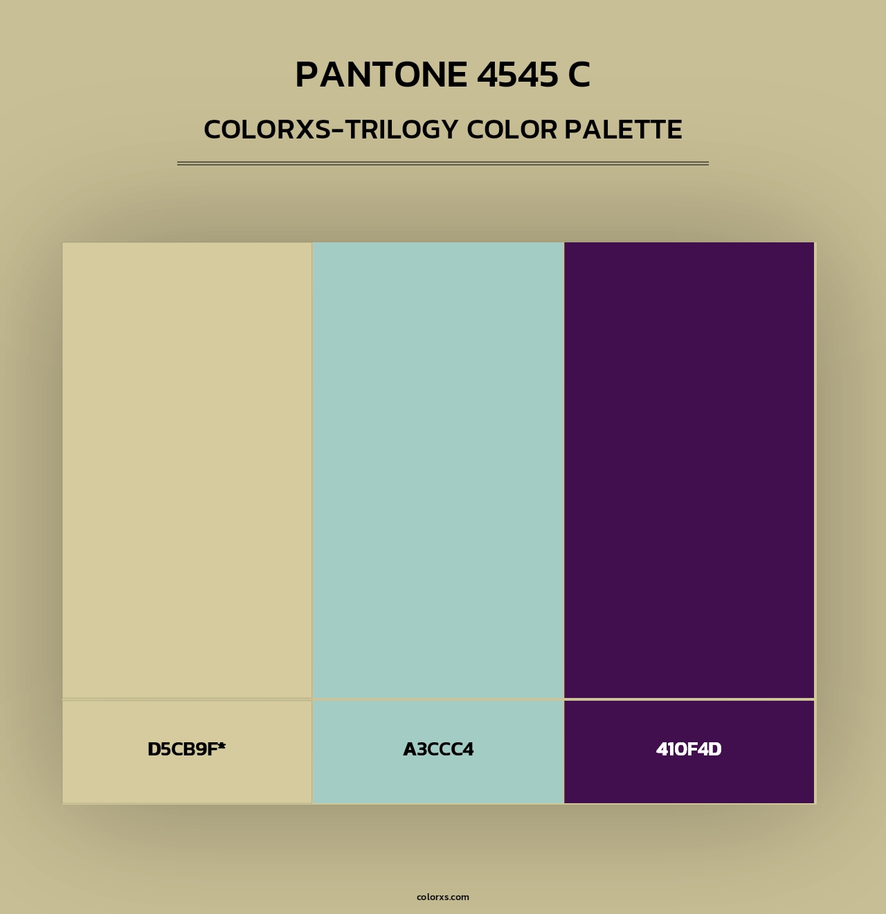 PANTONE 4545 C - Colorxs Trilogy Palette