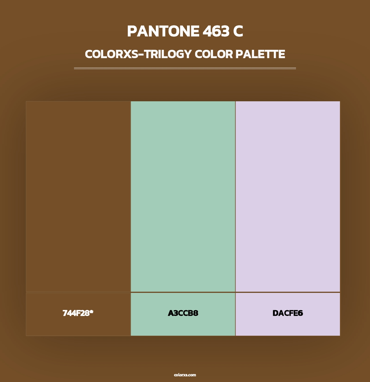 PANTONE 463 C - Colorxs Trilogy Palette