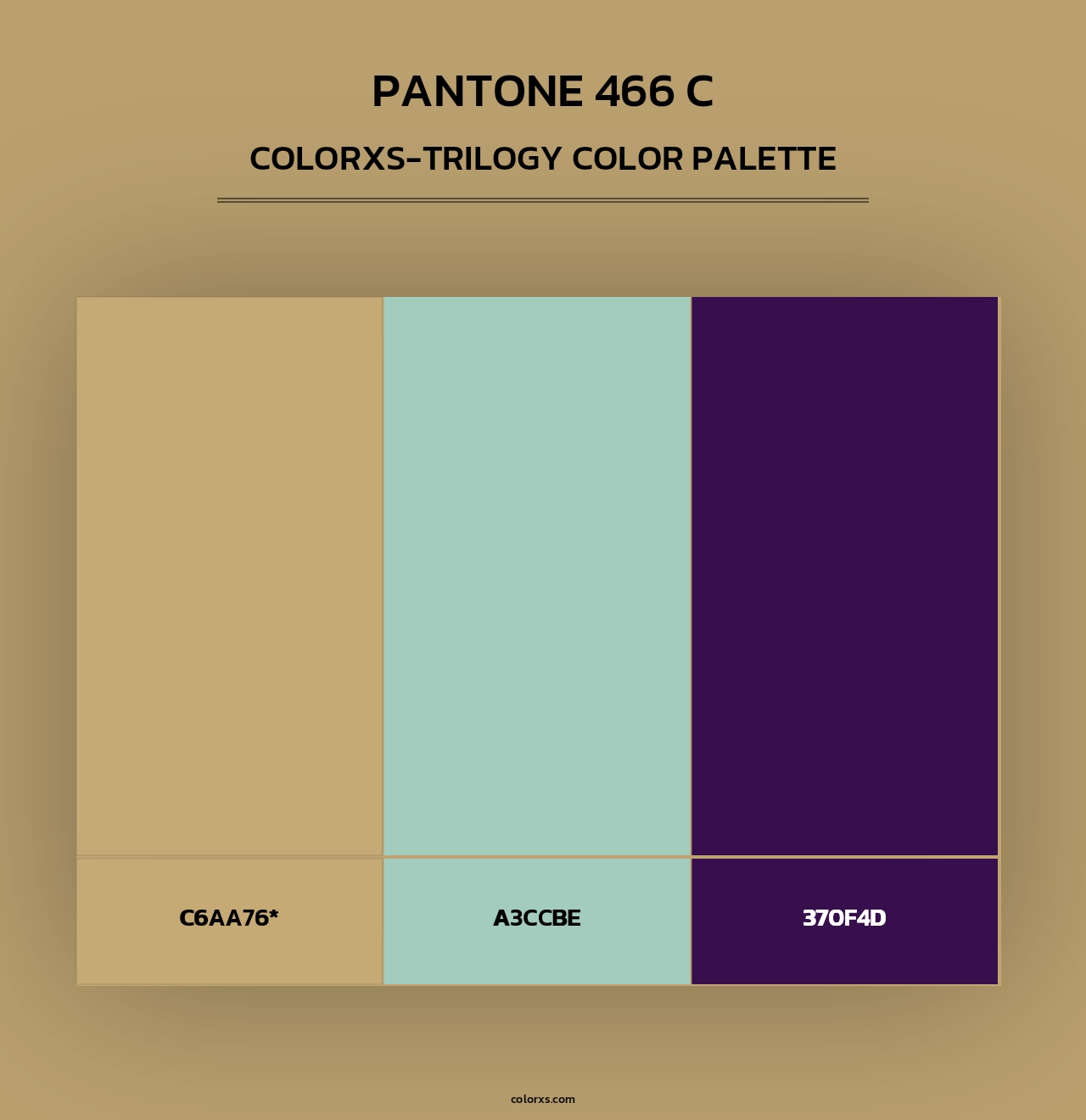 PANTONE 466 C - Colorxs Trilogy Palette