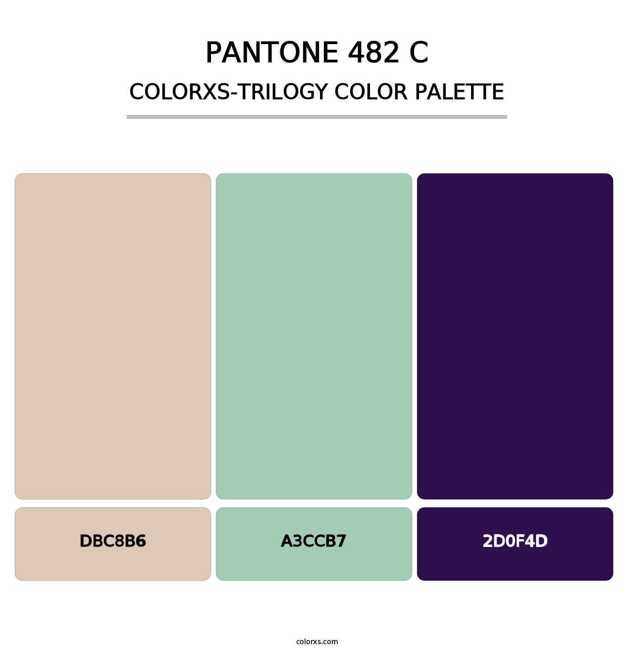 PANTONE 482 C - Colorxs Trilogy Palette