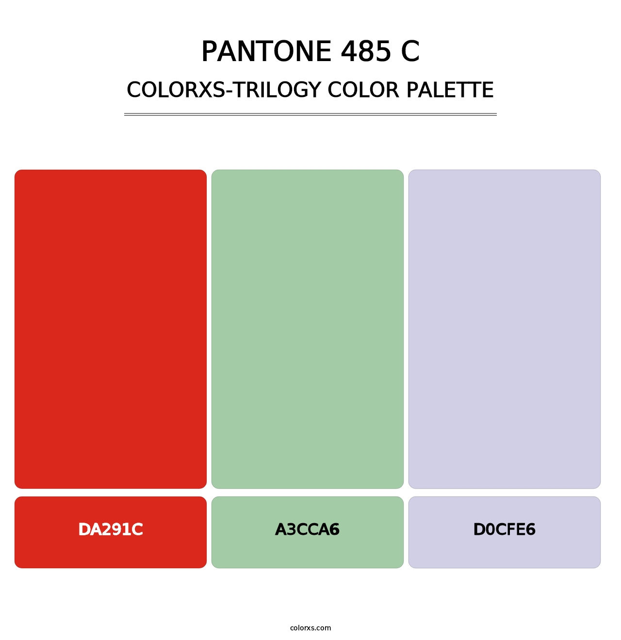 PANTONE 485 C - Colorxs Trilogy Palette