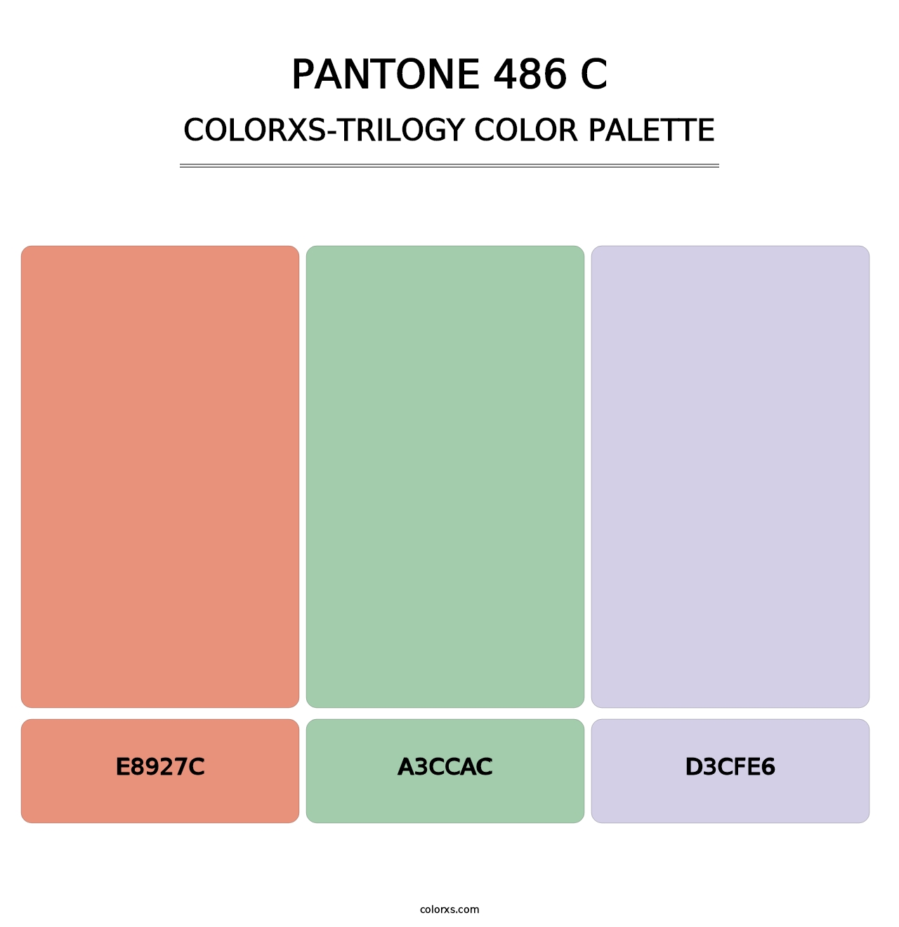 PANTONE 486 C - Colorxs Trilogy Palette