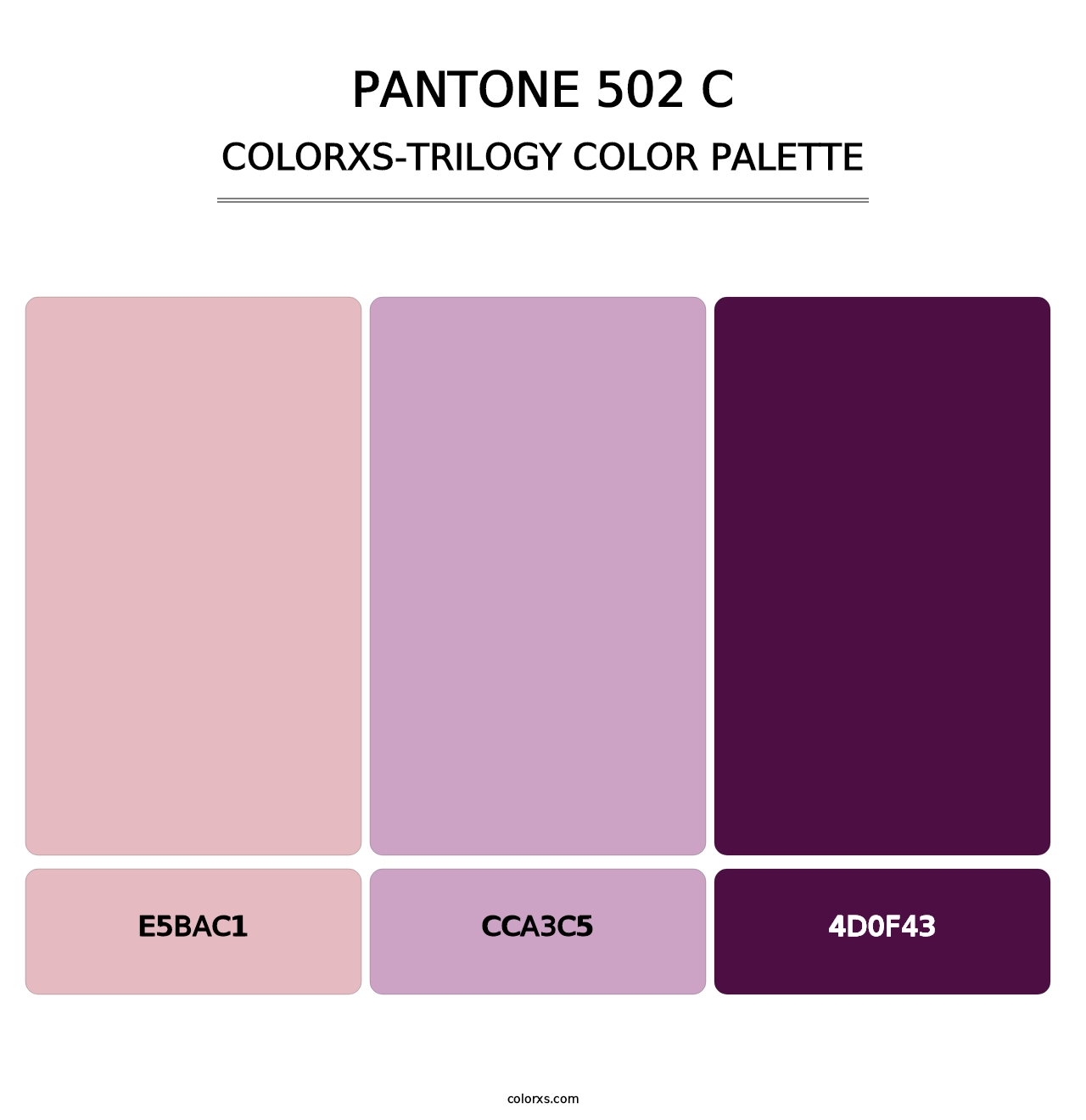 PANTONE 502 C - Colorxs Trilogy Palette