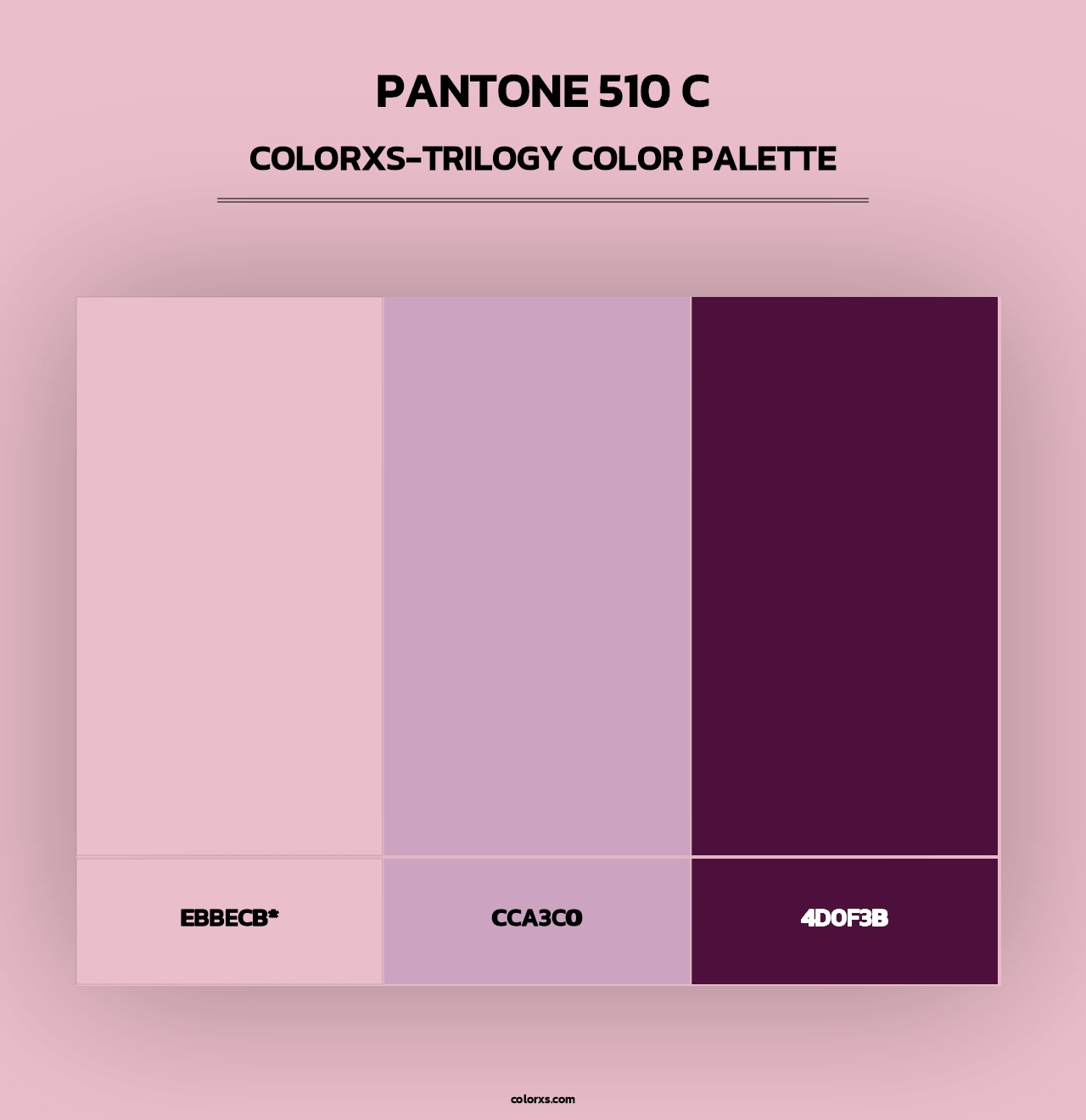PANTONE 510 C - Colorxs Trilogy Palette